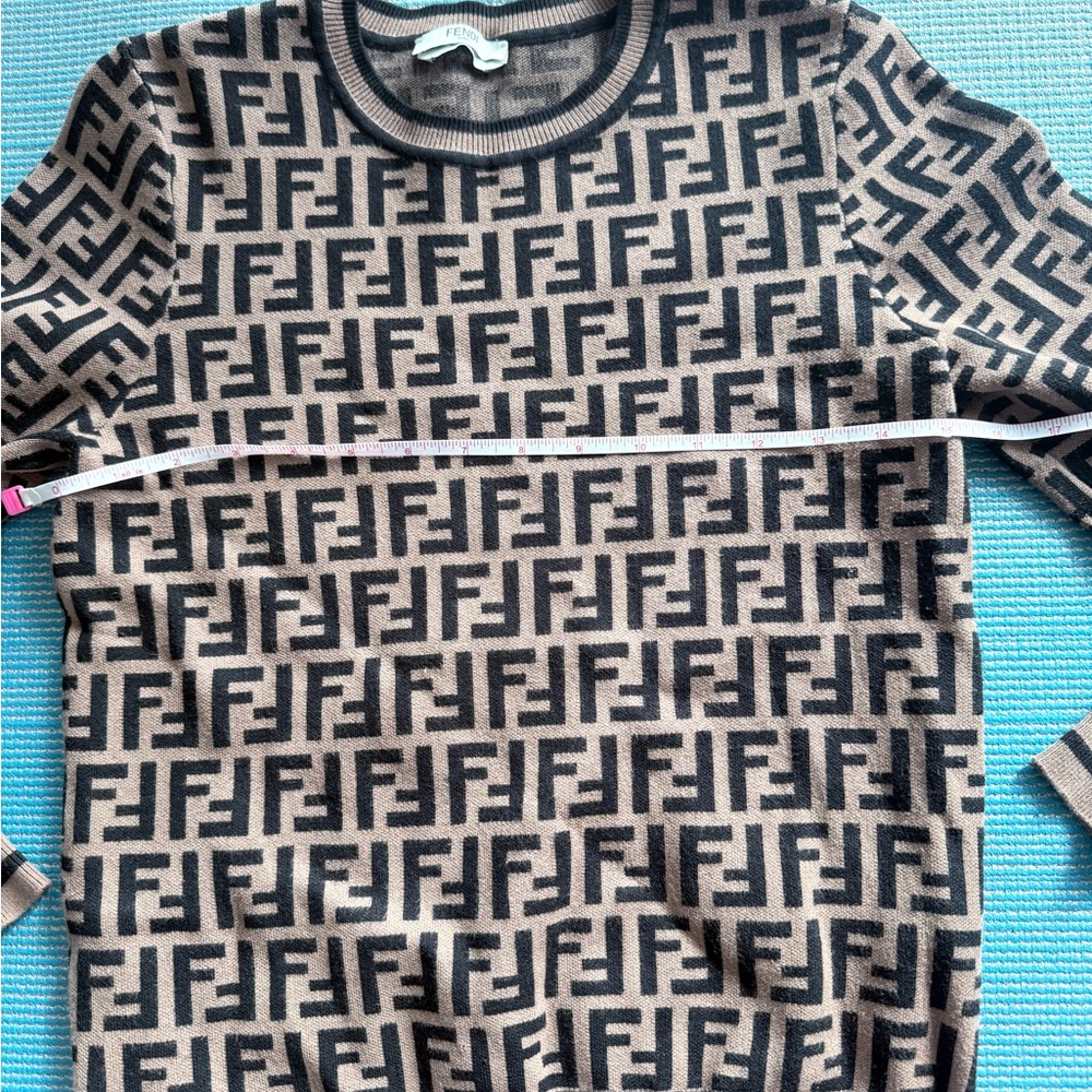 Fendi logo print sweater 36